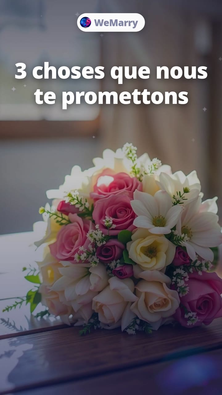 3 choses que nous te promettons