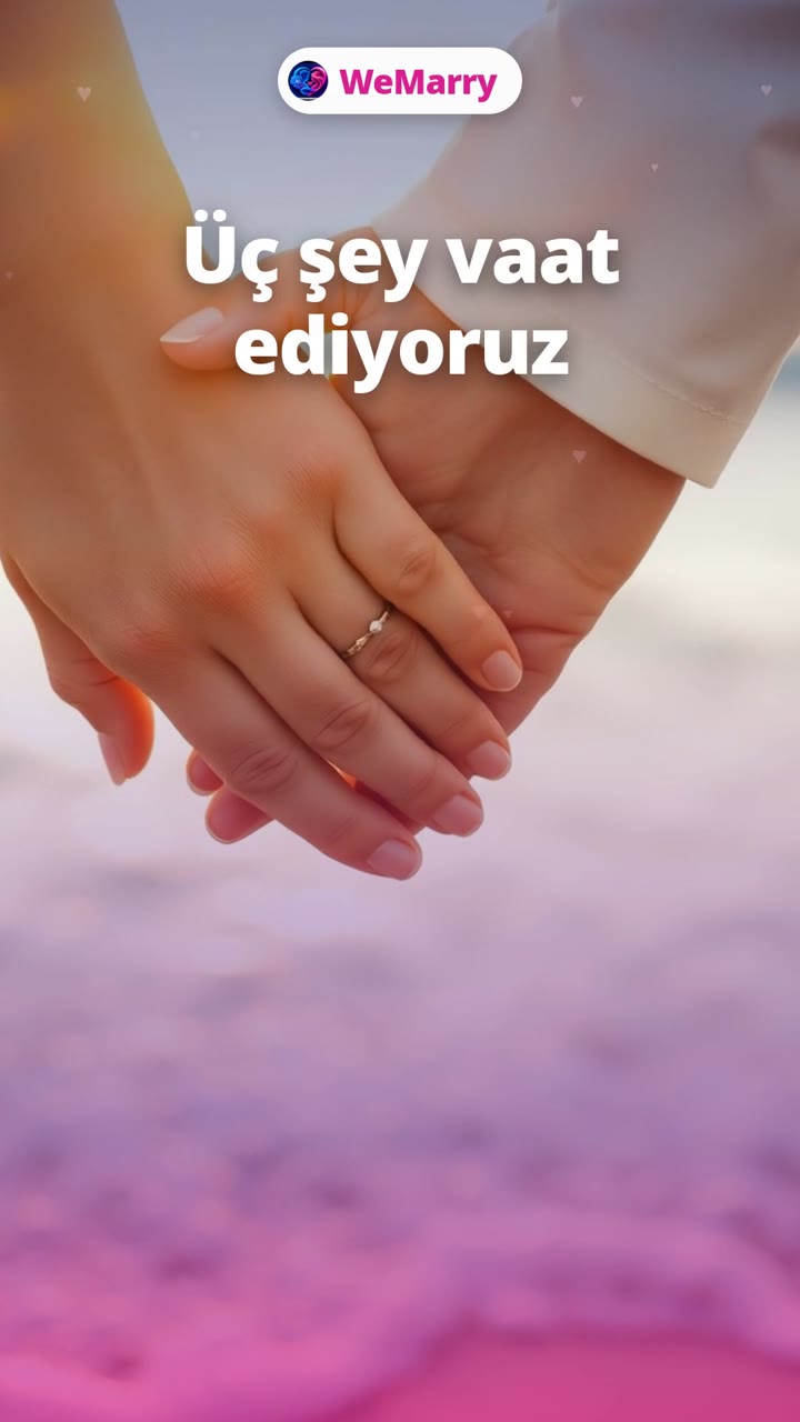 Üç şey vaat ediyoruz